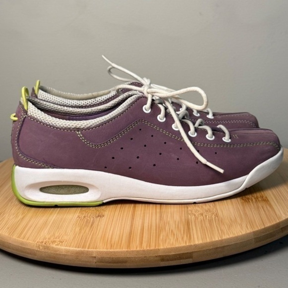 Cole Haan G Series NikeAir Sneaker Womens 6B Purple Green Sporty Athleisure Walk - Picture 1 of 8